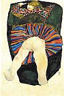 Vast half bare woman 1911 by Egon Schiele